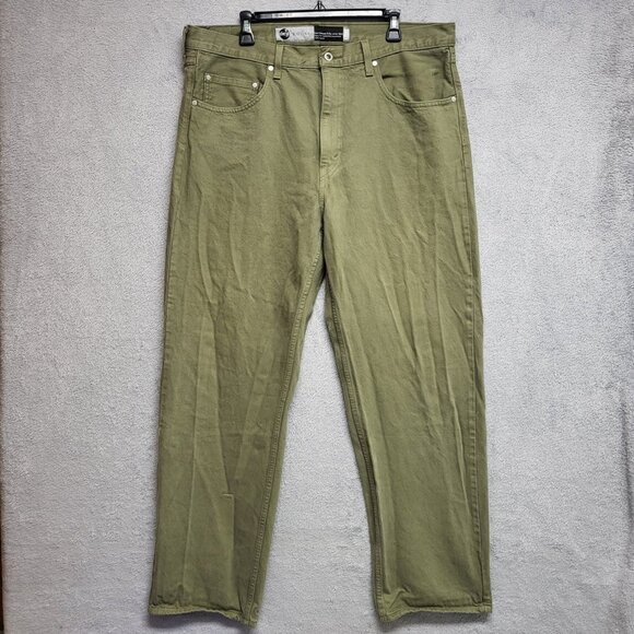 Levi’s SilverTab Jeans Mens 36X32 Green Loose Fit Baggy Skate Y2K Denim Casual - Picture 1 of 12